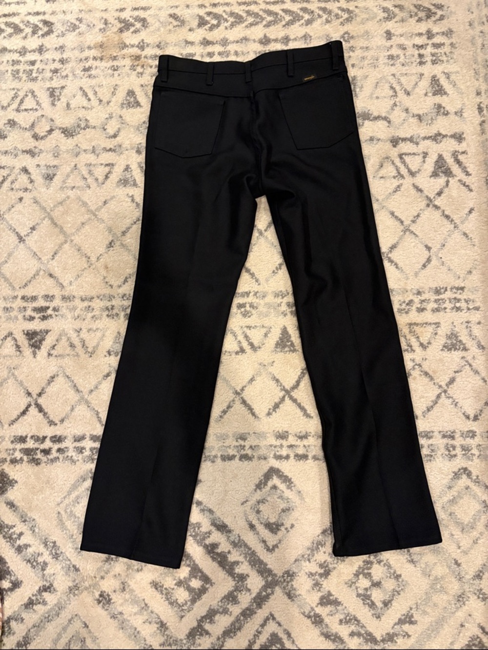 Wrangler Men's Black Straight-Leg Dress Pants